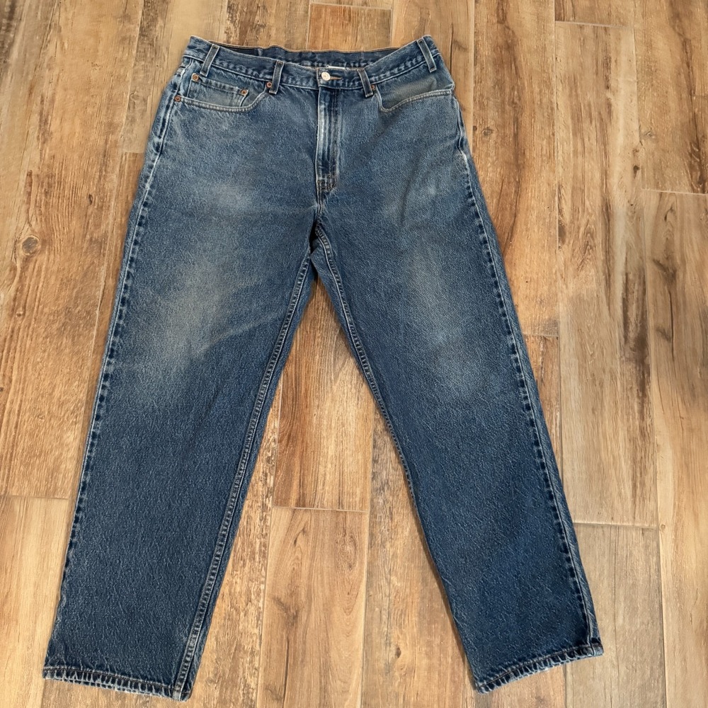 VINTAGE Levis 550‎ Jeans Mens 38x32 Blue Regular Fit Straight Leg Denim